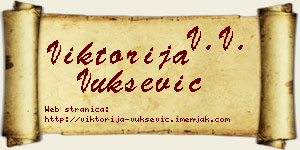 Viktorija Vukšević vizit kartica